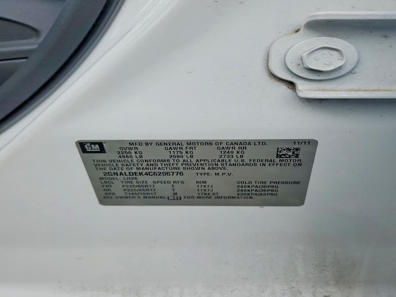 2012 Chevrolet Equinox lt