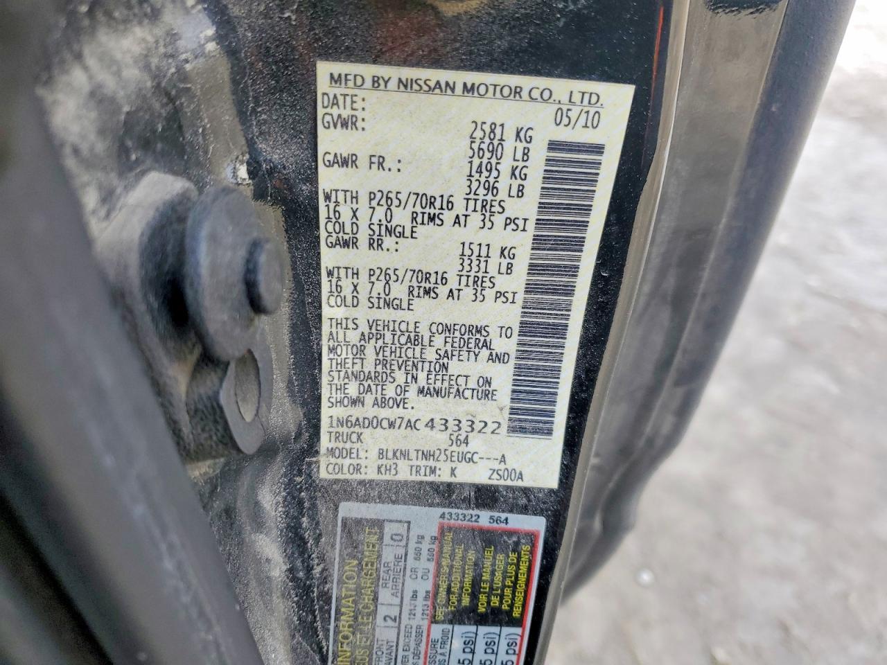 2010 Nissan Frontier King Cab SE