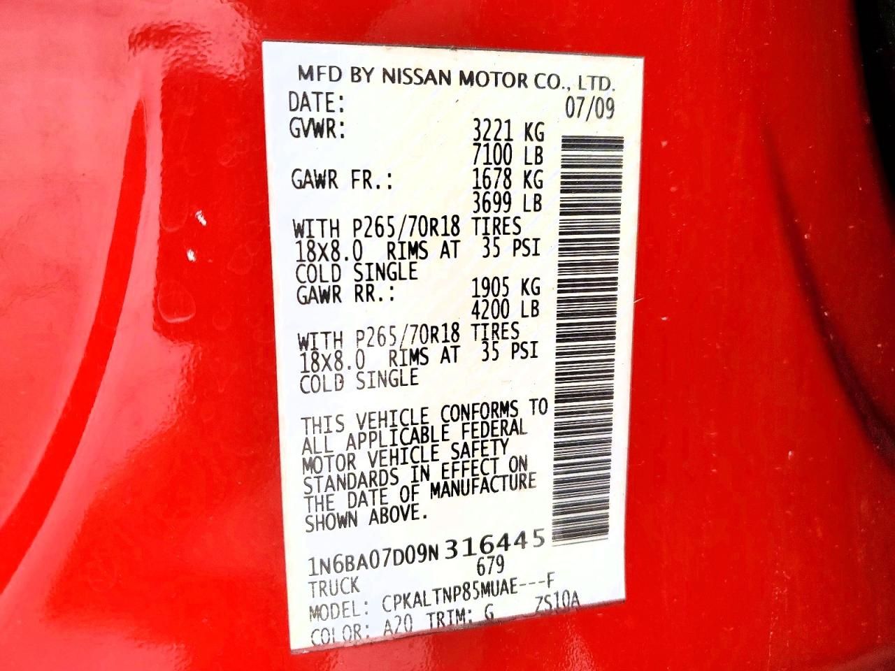 2009 Nissan Titan XE