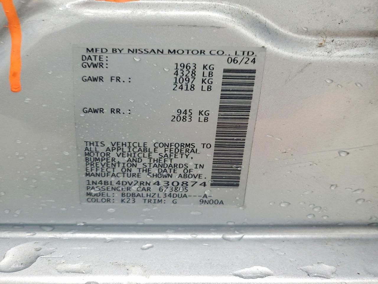 2024 Nissan Altima sv