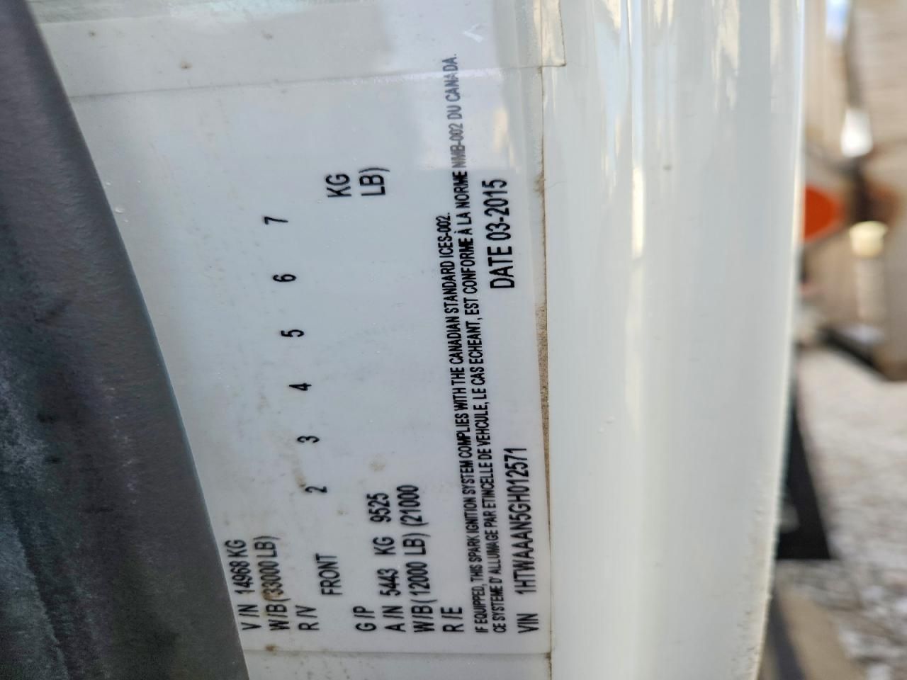 2016 International 7300 Dump Truck