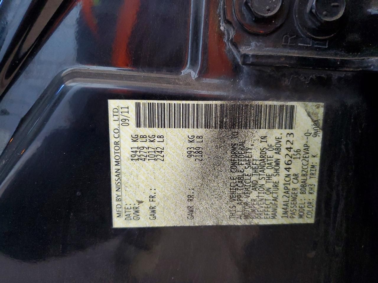 2012 Nissan Altima Base