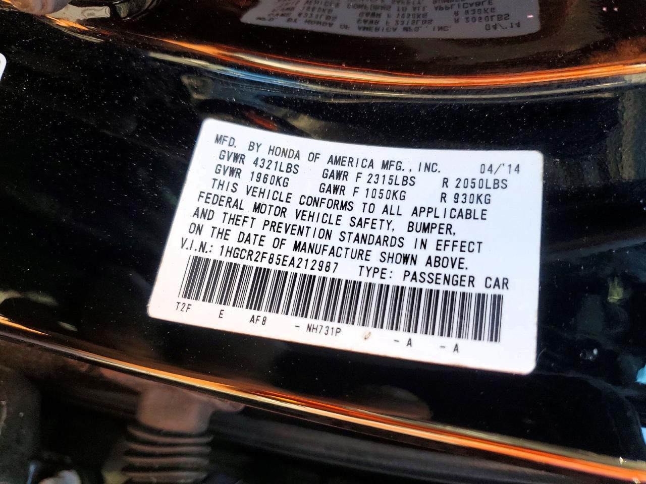 2014 Honda Accord exl