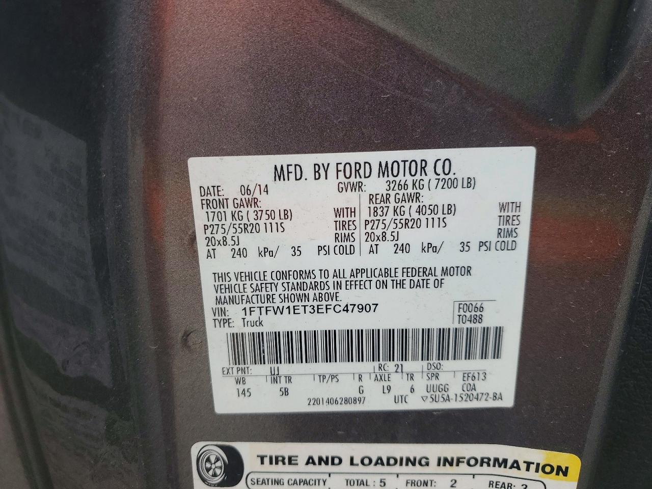 2014 Ford F150 Supercrew