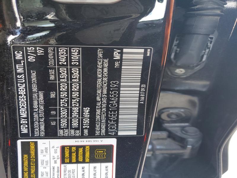 2016 Mercedes-Benz Gl 450 4matic