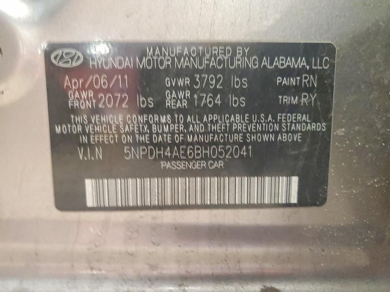 2011 Hyundai Elantra gls