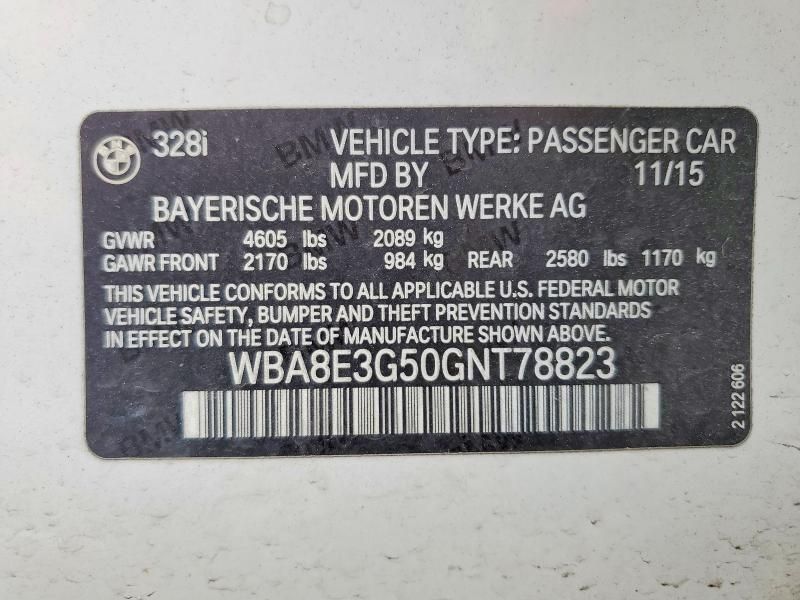 2016 BMW 328 xi Sulev