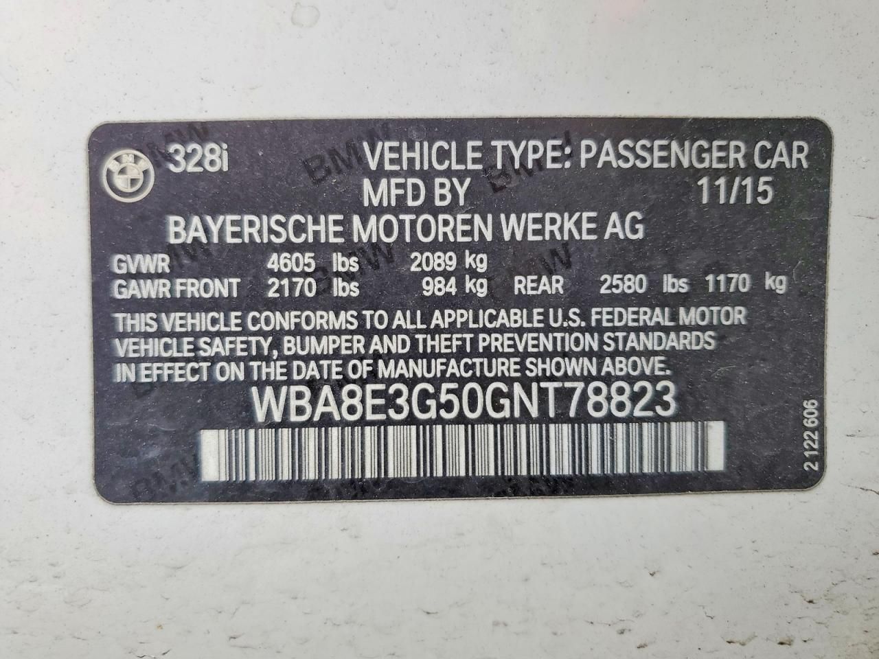 2016 BMW 328 xi Sulev