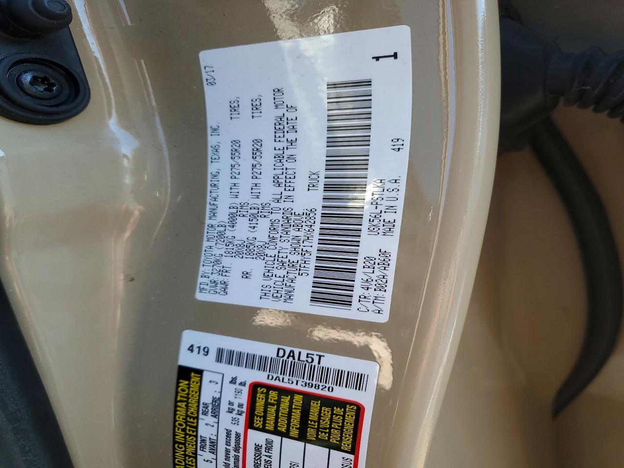 2017 Toyota Tundra Crewmax Limited
