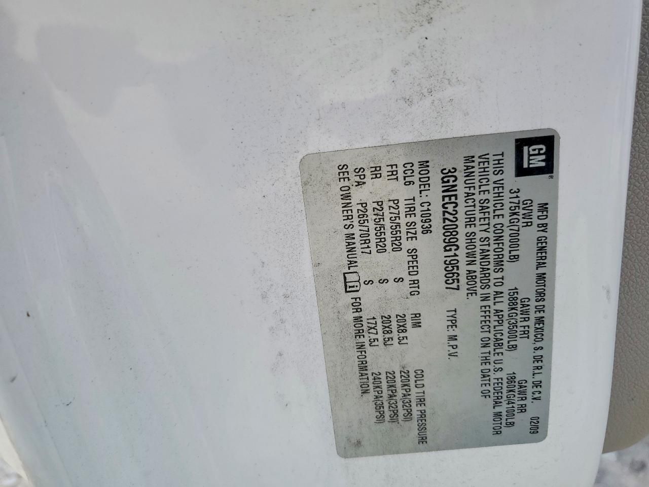 2009 Chevrolet Avalanche C1500 LT