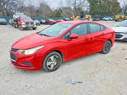 Chevrolet salvage cars for sale: 2017 Chevrolet Cruze ls