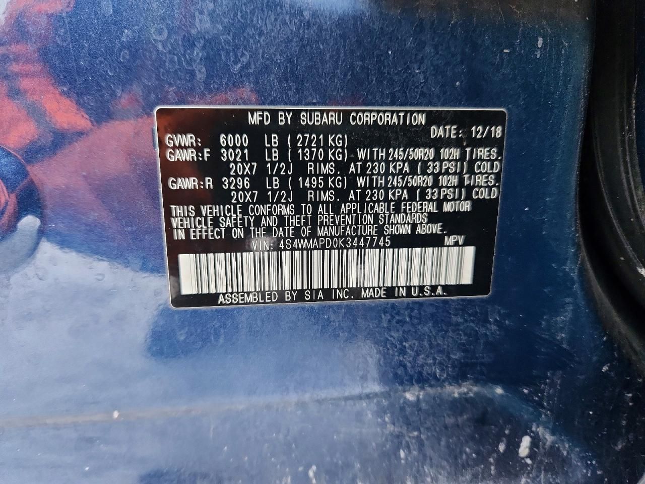 2019 Subaru Ascent Limited