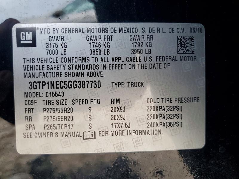 2016 GMC Sierra C1500 SLT