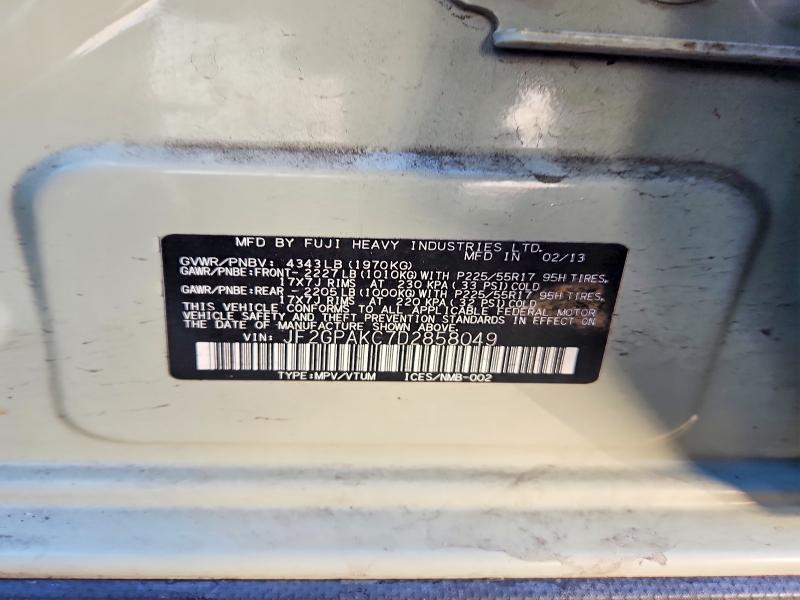 2013 Subaru Xv Crosstrek 2.0 Limited