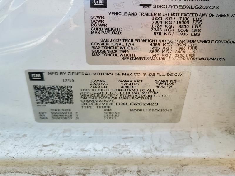 2020 Chevrolet Silverado K1500 lt