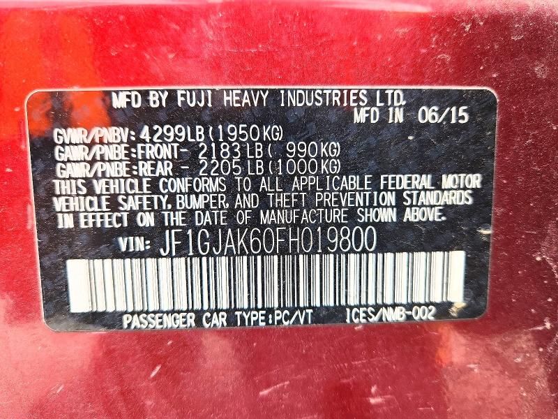 2015 Subaru Impreza Premium Plus