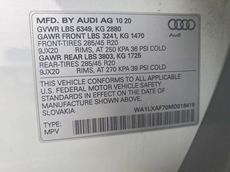 2021 Audi Q7 Premium Plus