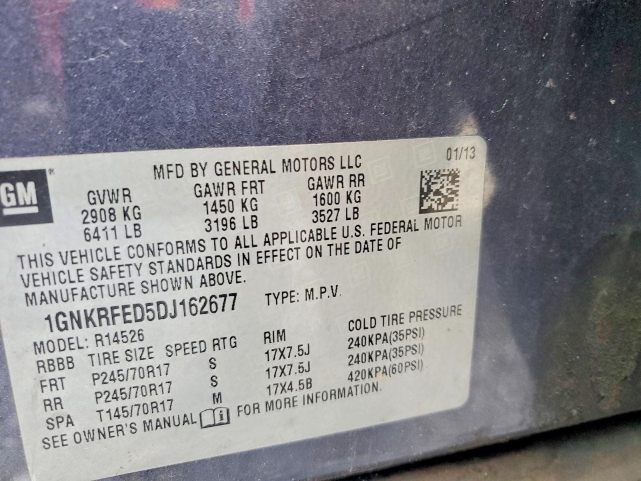 2013 Chevrolet Traverse ls