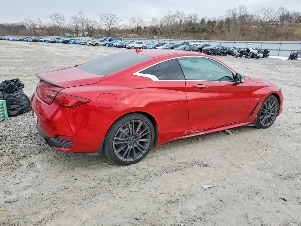 2017 Infiniti Q60 red Sport 400