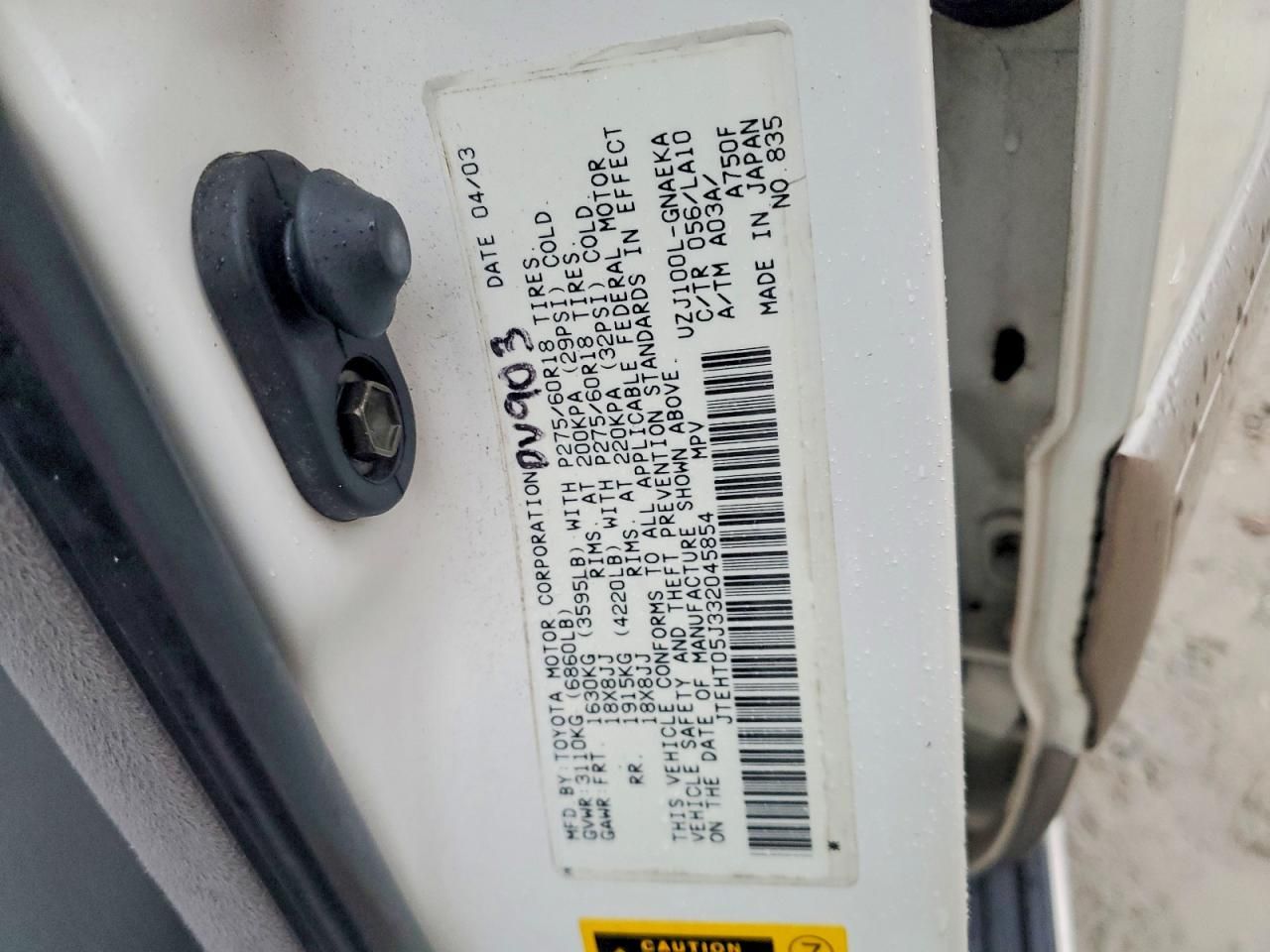 2003 Toyota Land Cruiser