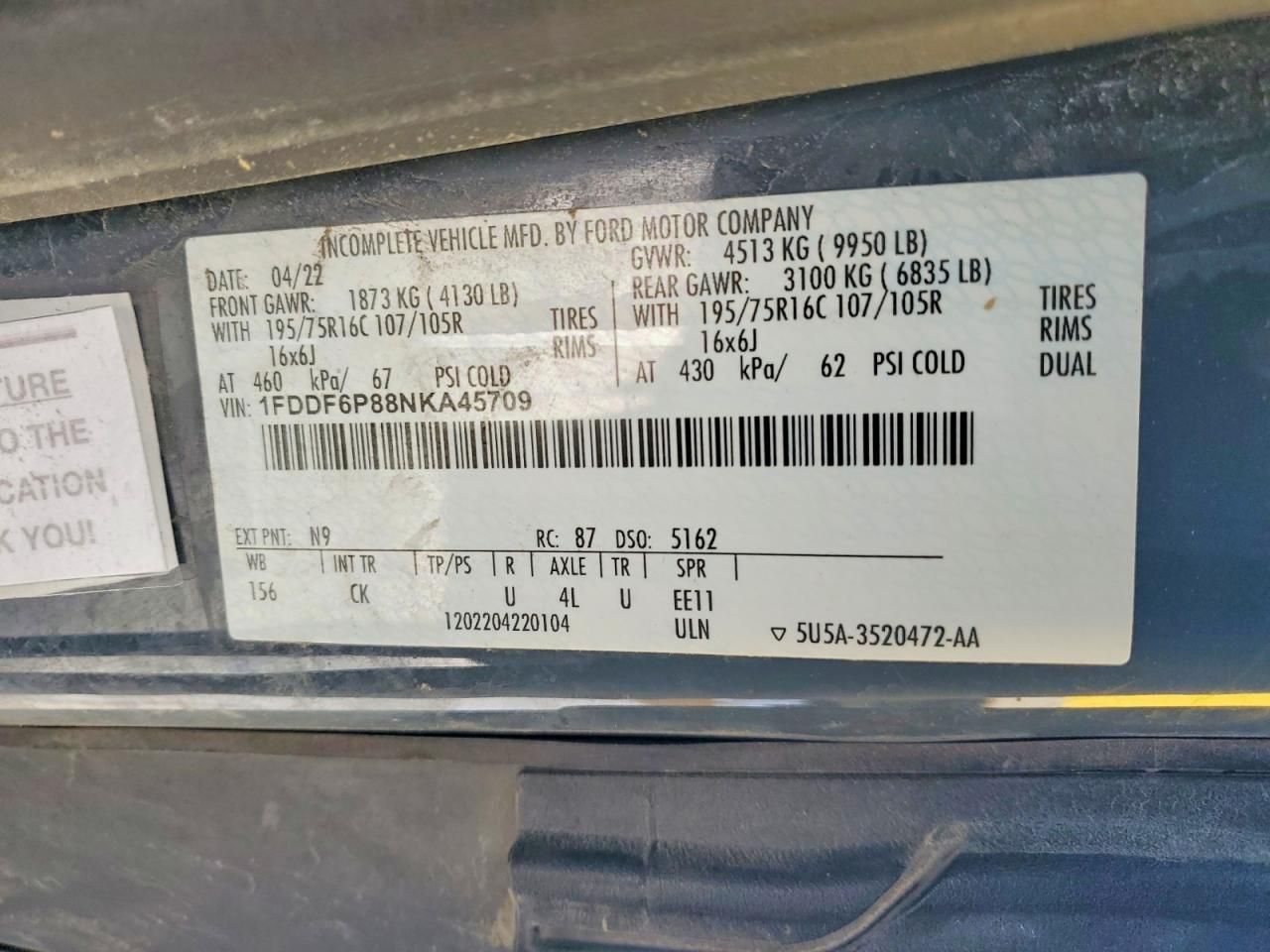 2022 Ford Transit Delivery Truck