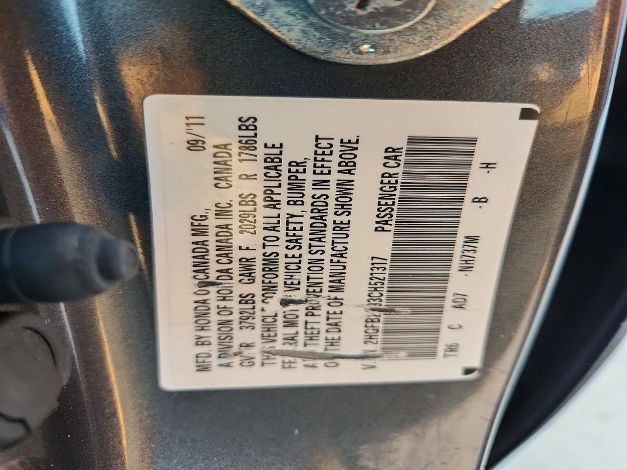 2012 Honda Civic exl