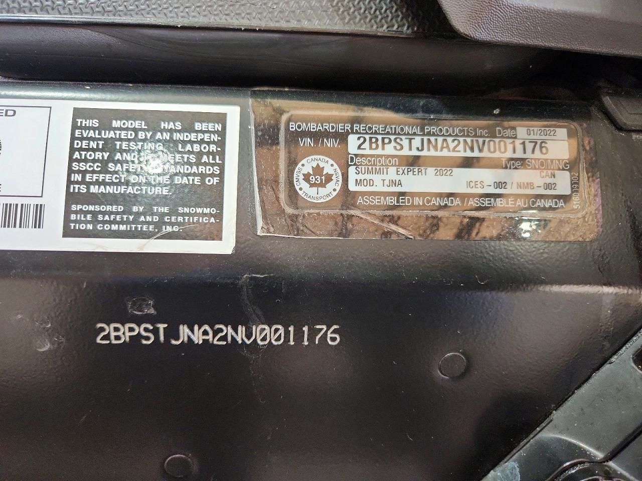 2022 Skidoo Snowmobile