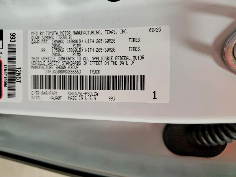 2025 Toyota Tundra Limited