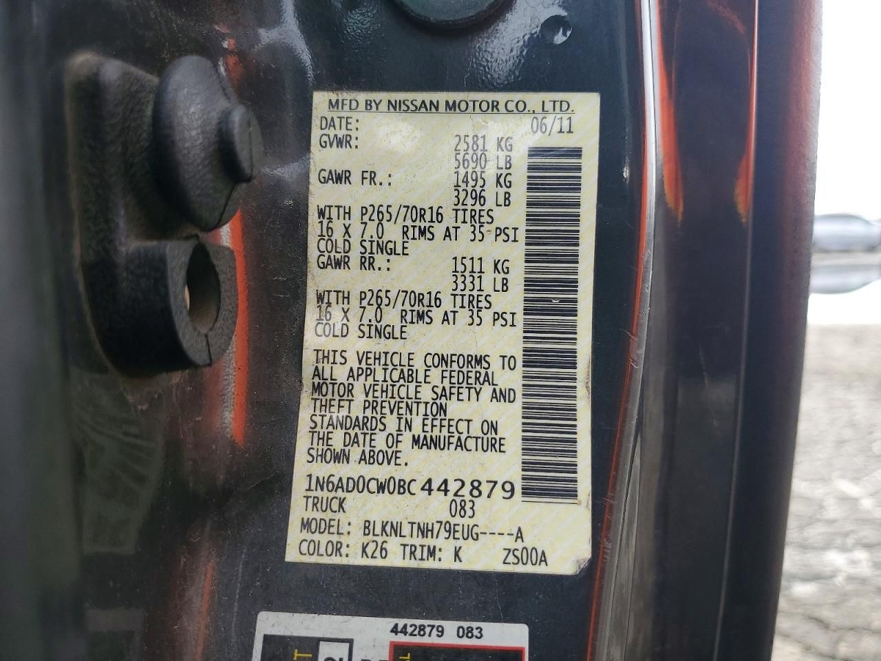 2011 Nissan Frontier SV