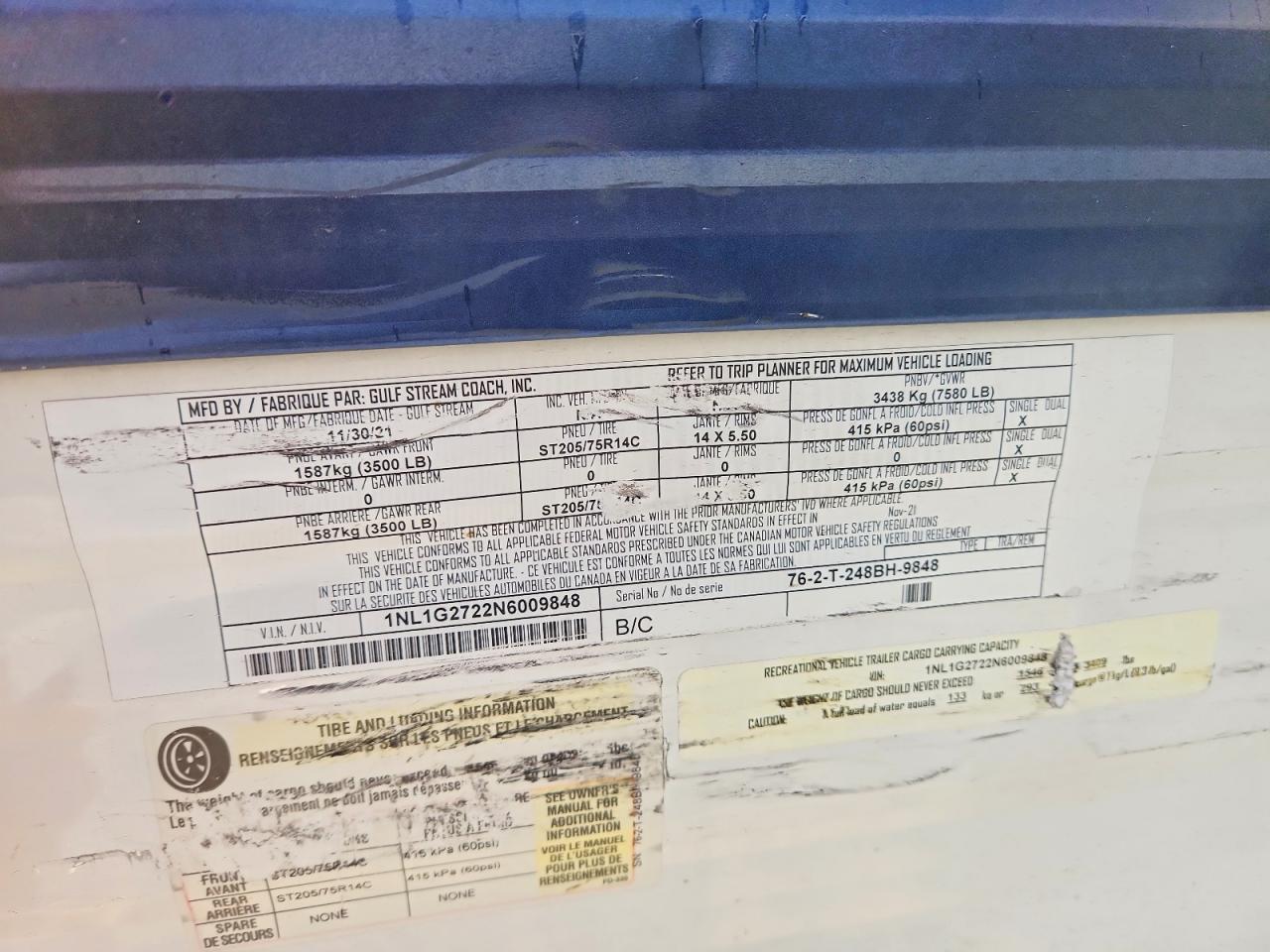 2022 Gulf Craft Inc. Ameri-Lite