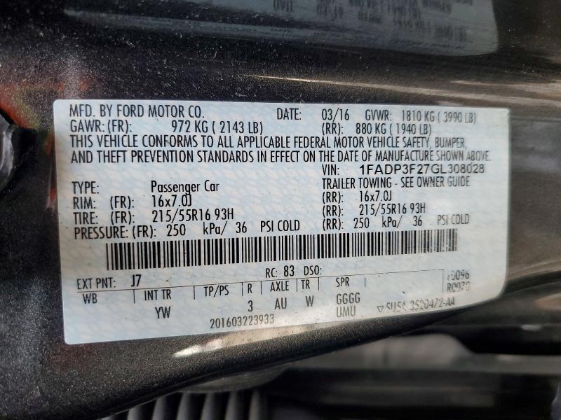 2016 Ford Focus se