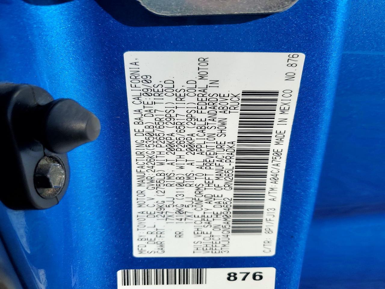 2010 Toyota Tacoma Prerunner V6