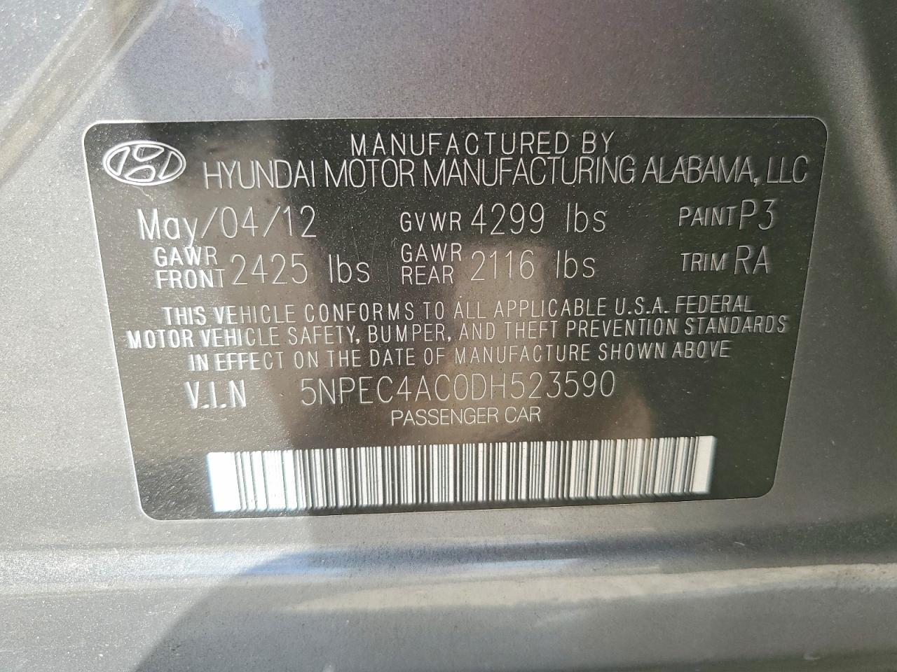 2013 Hyundai Sonata se