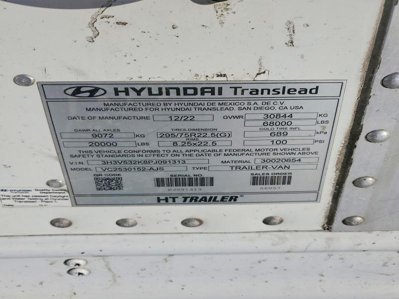 2023 Hyundai 53ft Tralr-dry van Trailer