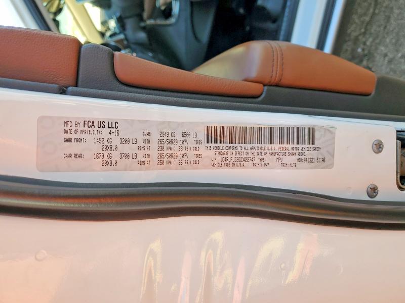 2016 Jeep Grand Cherokee Summit