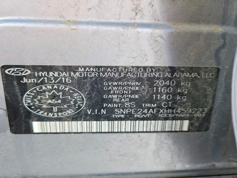 2017 Hyundai Sonata se