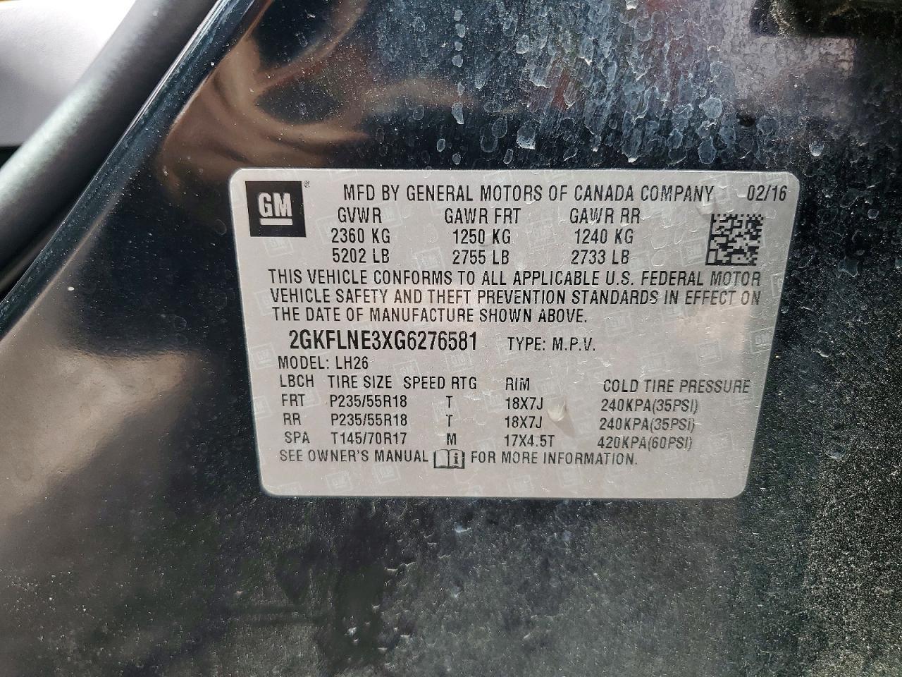 2016 GMC Terrain sle
