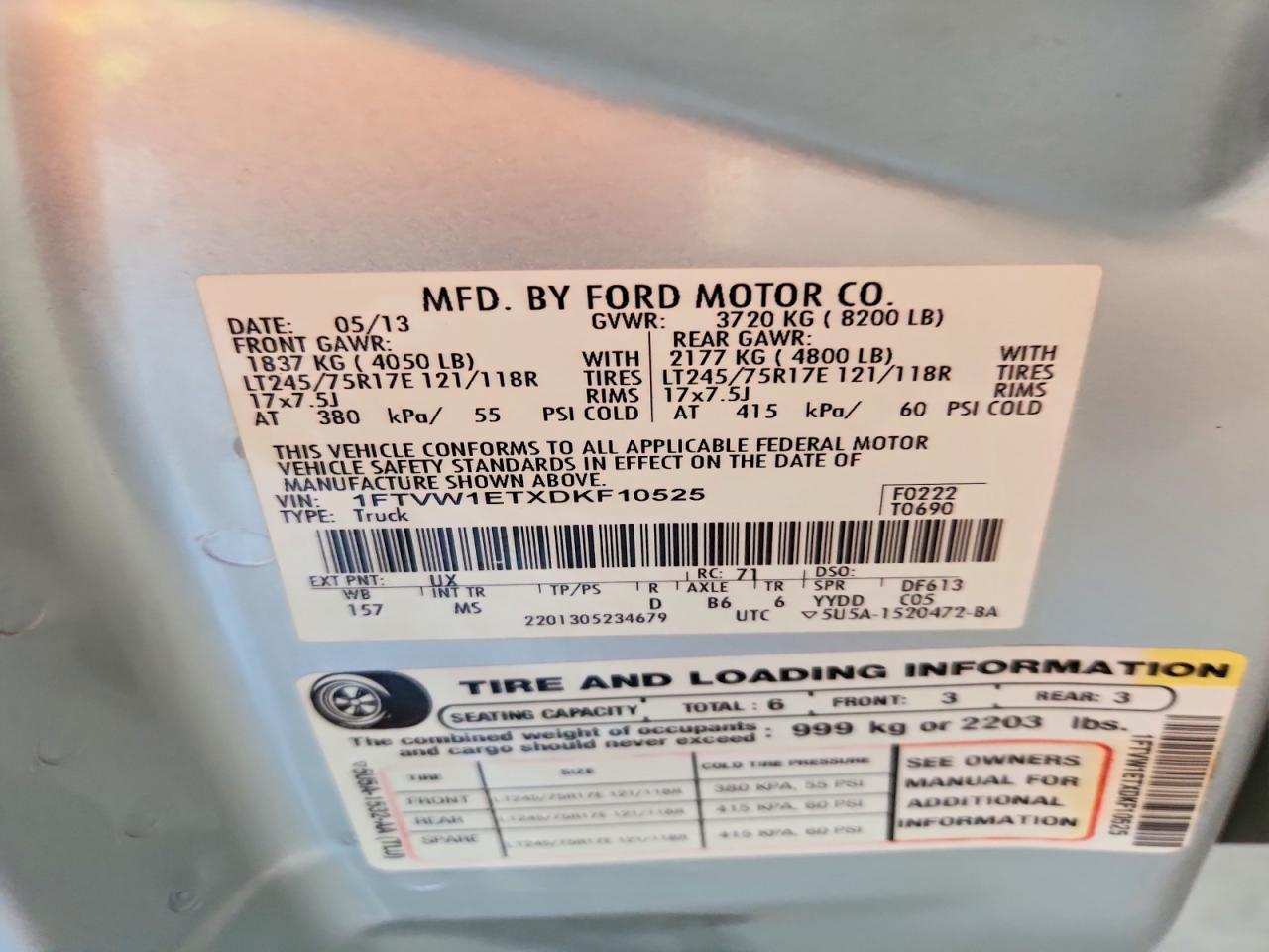 2013 Ford F150 Supercrew