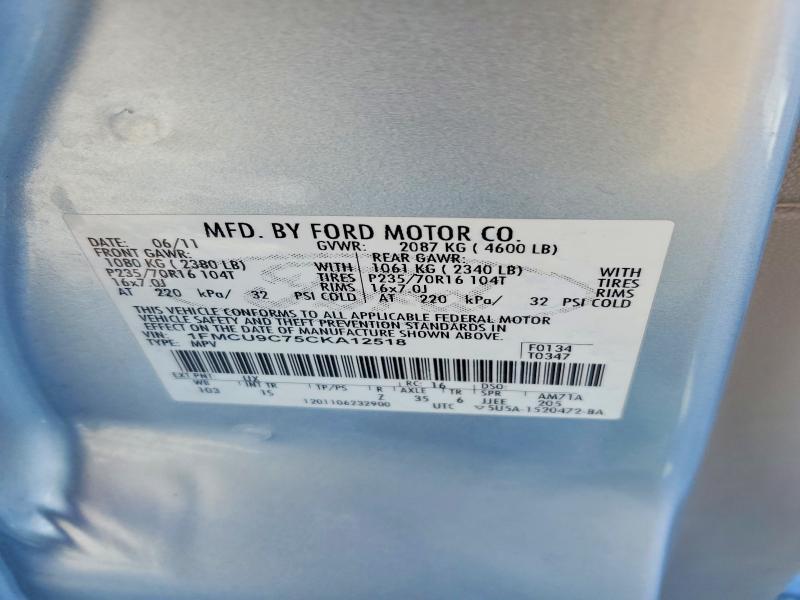 2012 Ford Escape xls