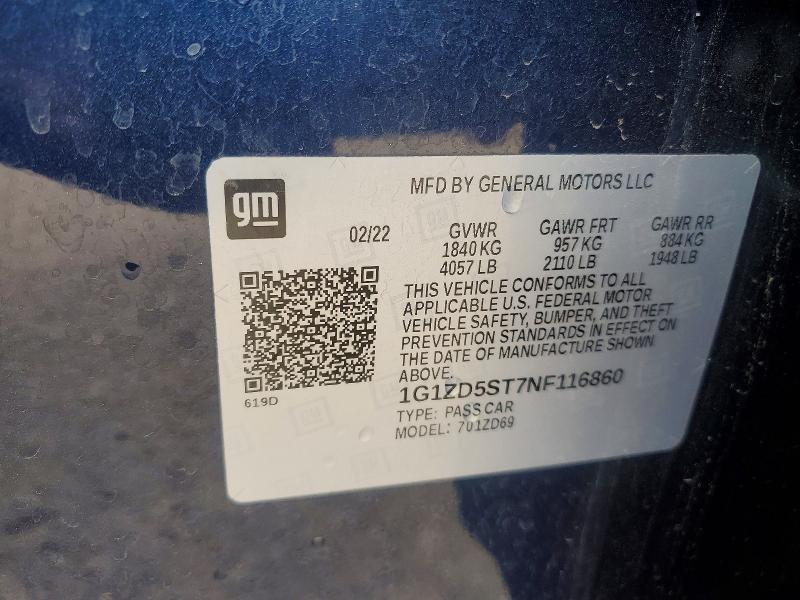 2022 Chevrolet Malibu lt