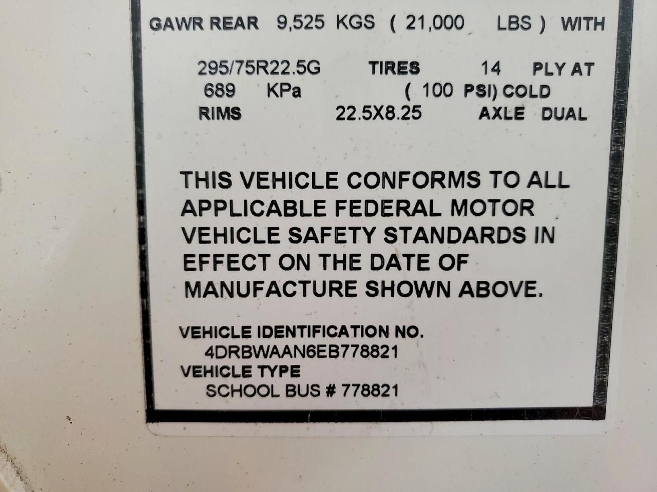 2014 Ic Corporation RE Series School-School Bus