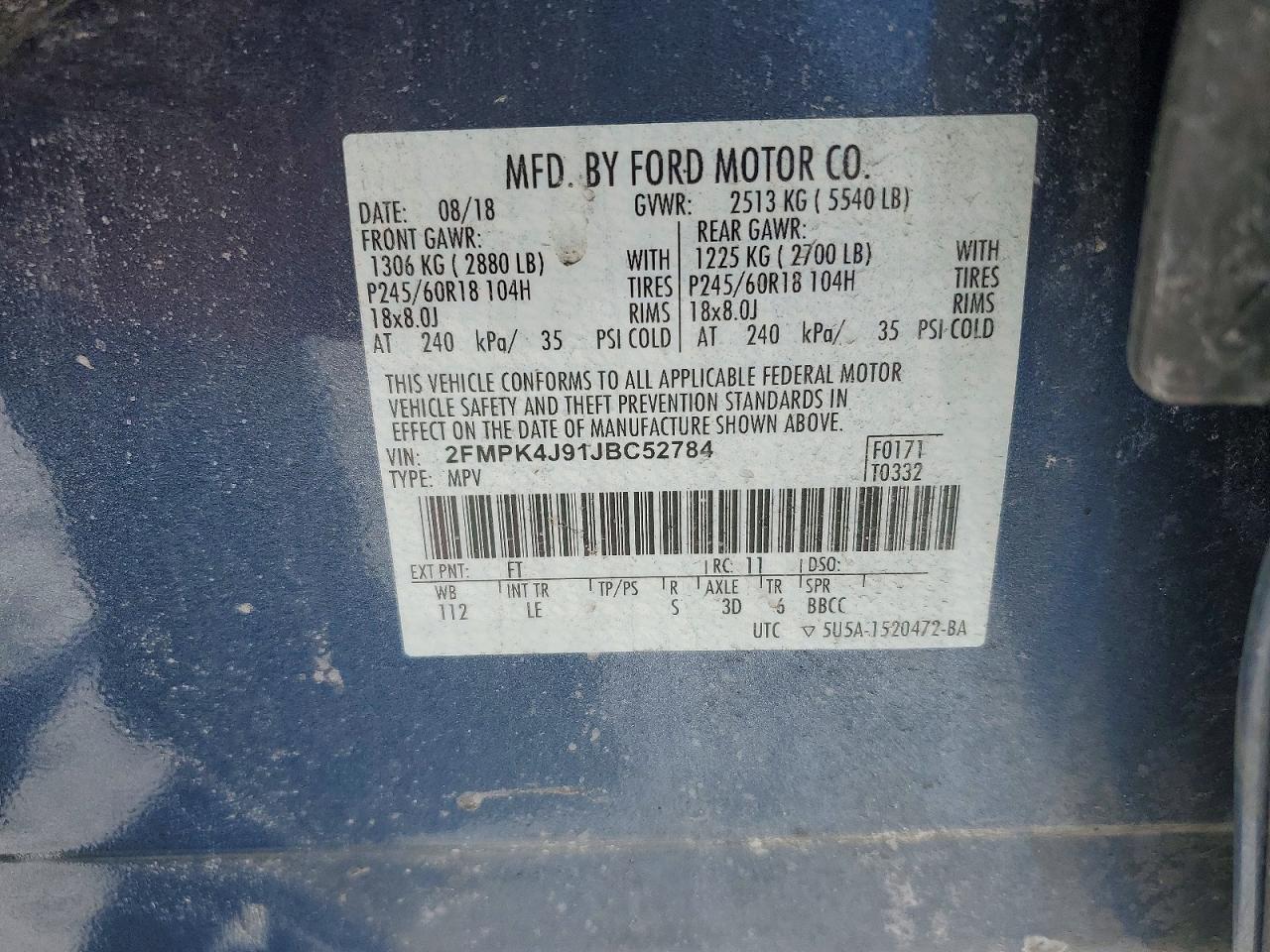 2018 Ford Edge sel
