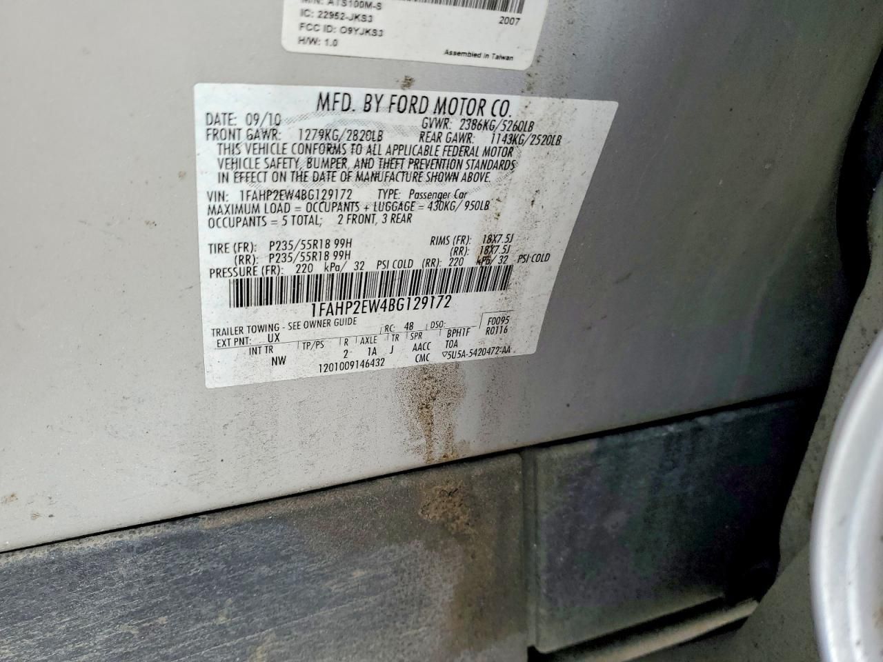 2011 Ford Taurus sel