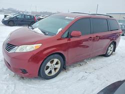 Salvage cars for sale from Copart Ottawa, ON: 2012 Toyota Sienna le