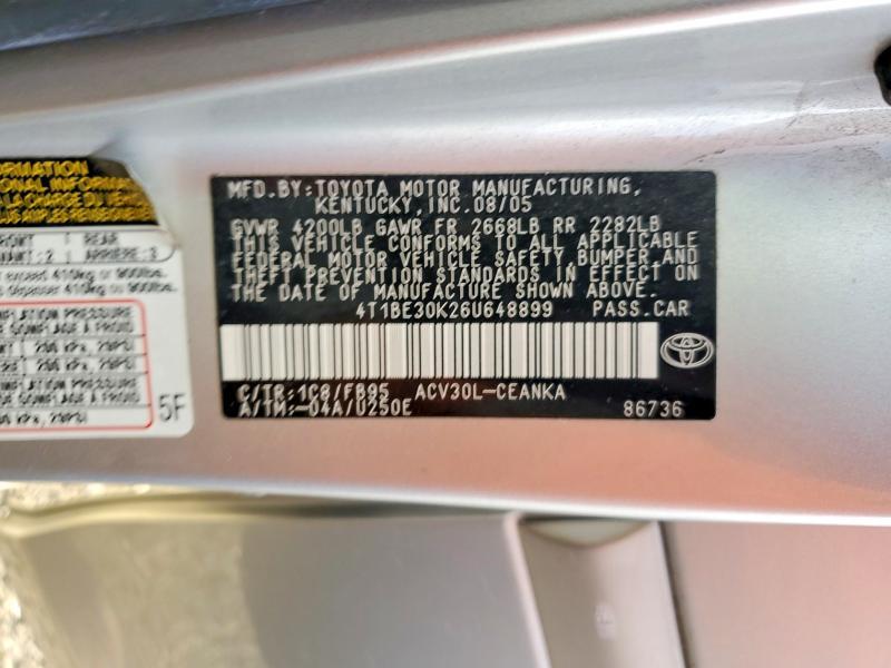 2006 Toyota Camry le