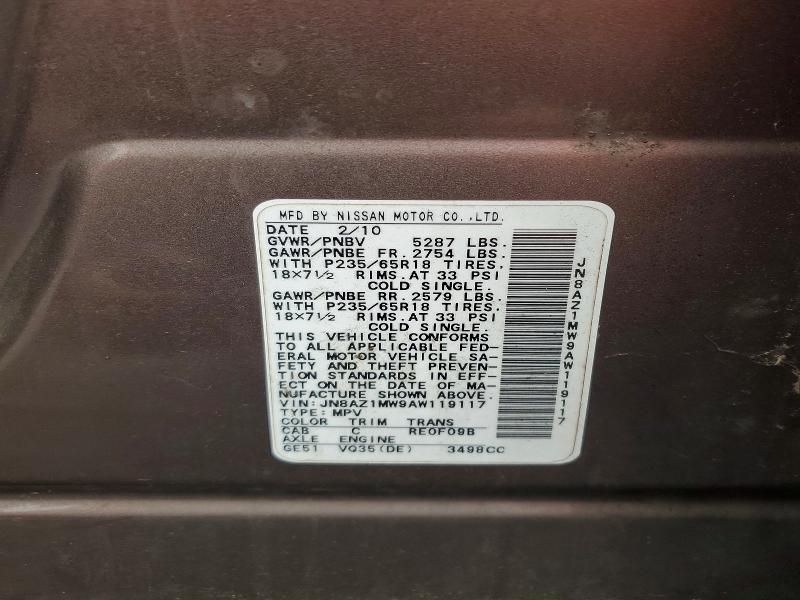 2010 Nissan Murano s