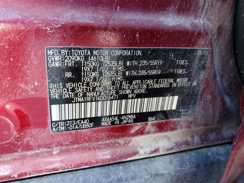 2019 Toyota Rav4 xle Premium