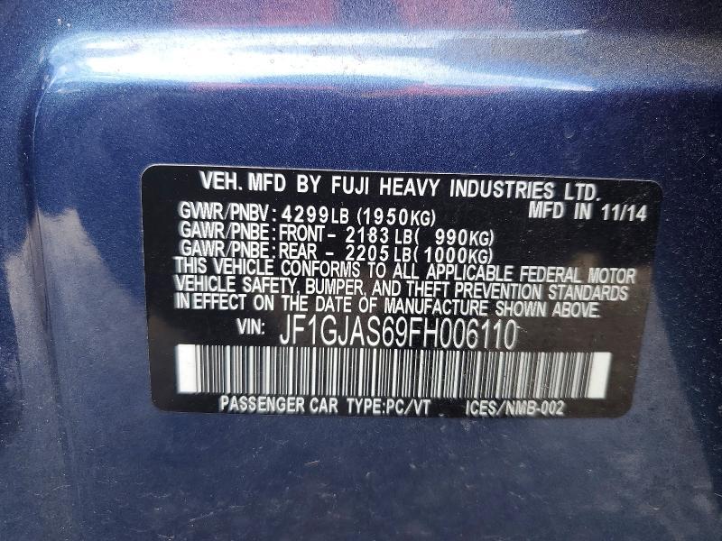 2015 Subaru Impreza Sport Limited