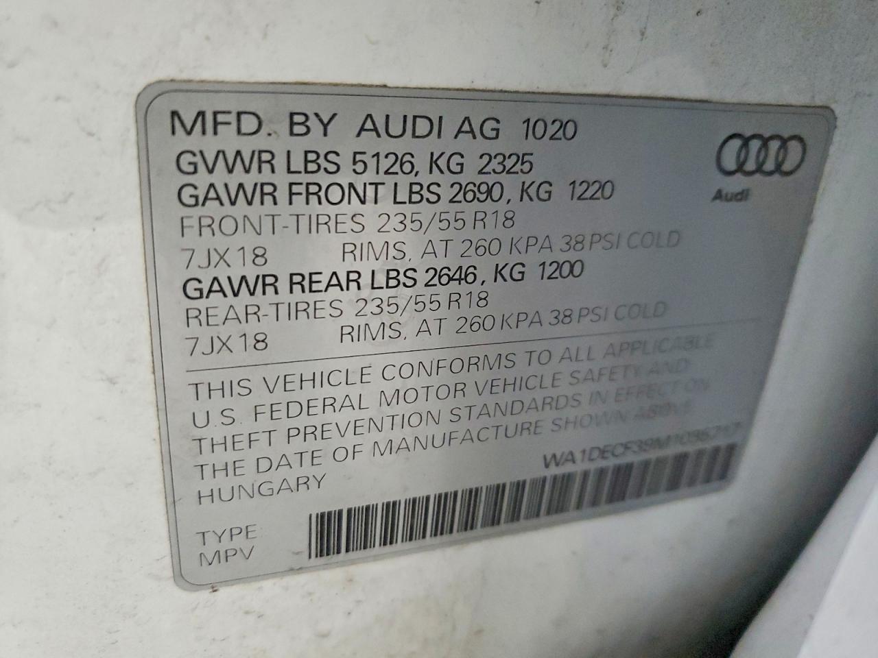 2021 Audi Q3 Premium s Line 45