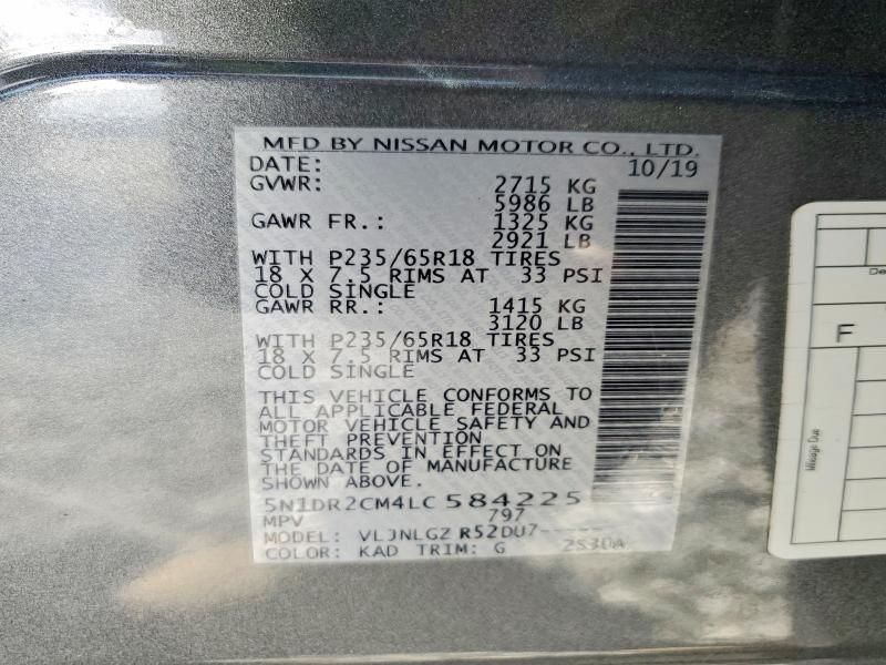 2020 Nissan Pathfinder sl